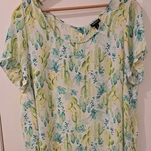 Sheer Catcus Torrid Top